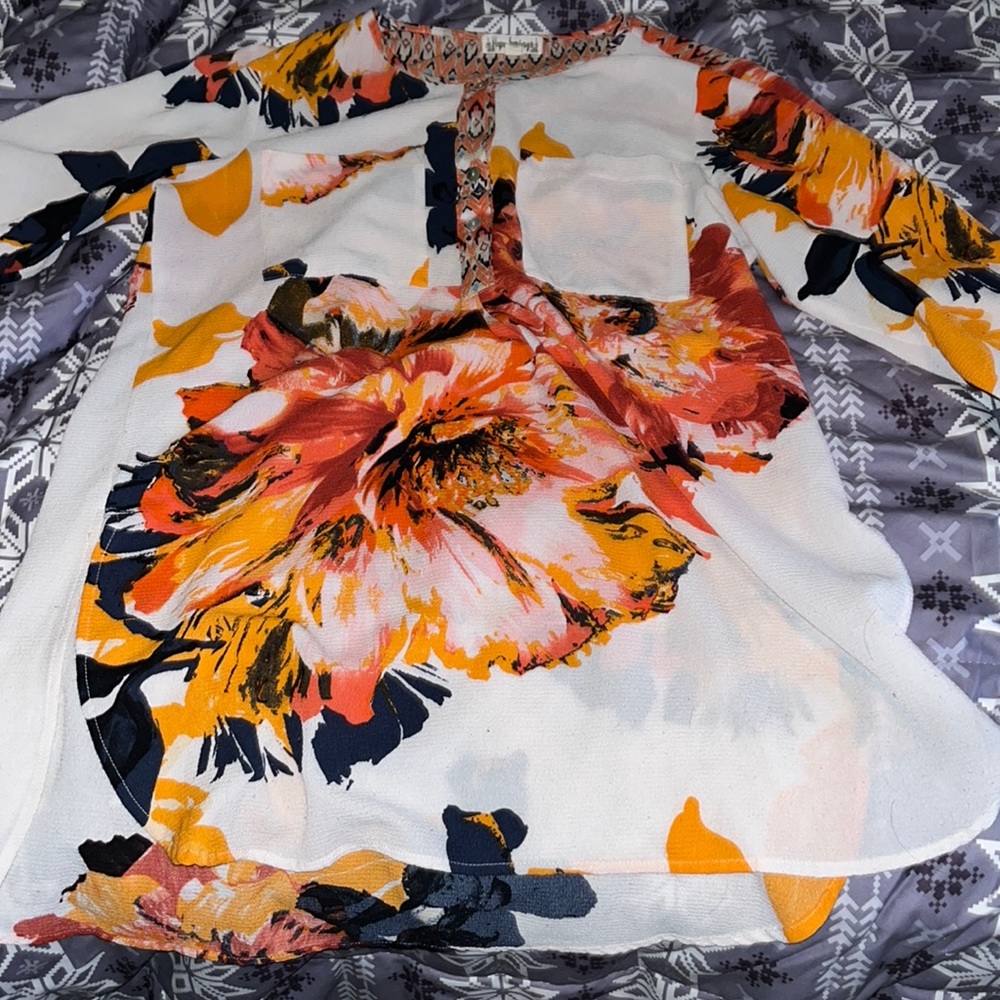 Floral print hope springs shirt